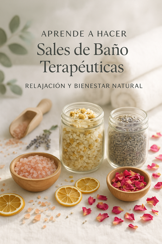 Ebook SALES DE BAÑO CON PROPÓSITO + Curso BOMBAS EFERVESCENTES + 11 Bonos de Regalo